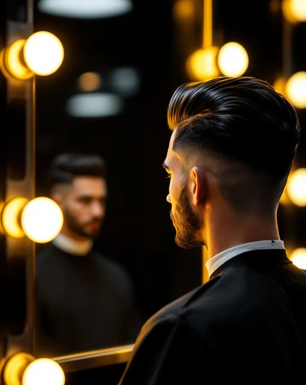Geriye taralı pompadour